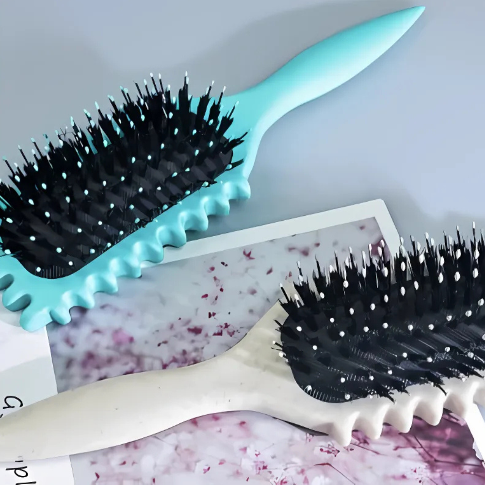 CurlEase™ - La brosse idéale pour des boucles bien définies