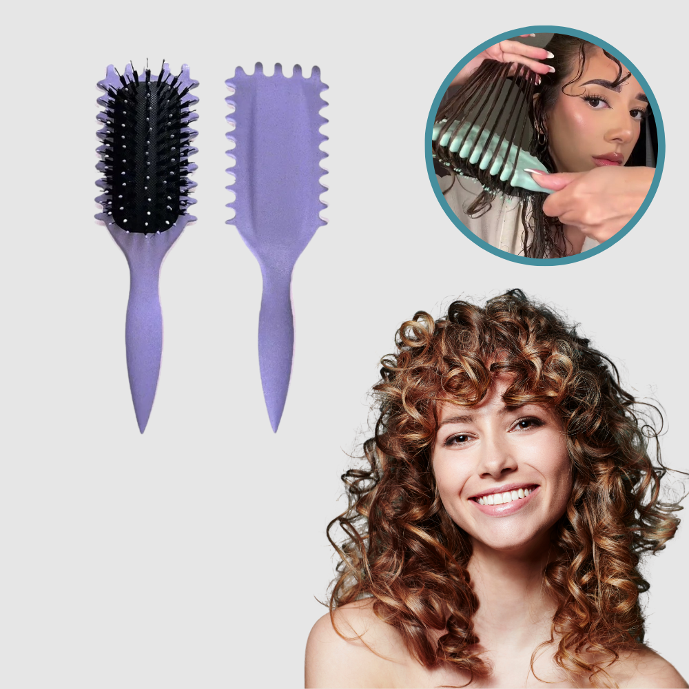 CurlEase™ - La brosse idéale pour des boucles bien définies